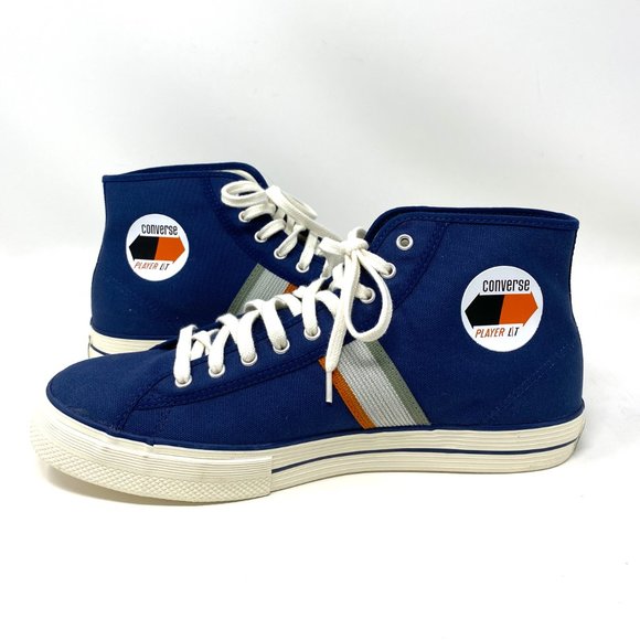 Converse Men's Size 12 167495C PLAYER LT High Top Navy Blue Canvas Skate Sneaker - Picture 5 of 8